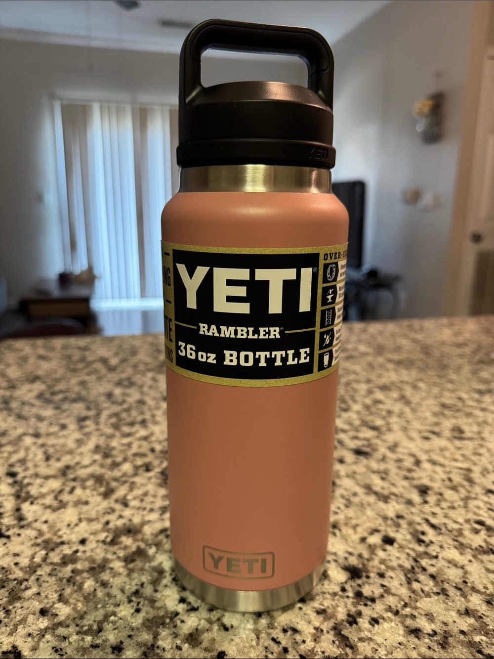 YETI Rambler 36 oz Bottle,Stainless Steel with Chug Cap